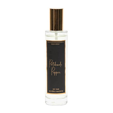 Riviera Maison Room Spray, Natural Room Fragrance, Fragrance Spray, Spicy Scent - RM Patchouli Pepper Room Spray - Glass - Black - (ØxH) 4.5x21.5 on Sale